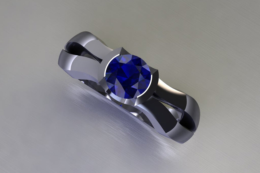 Sapphire & White Gold