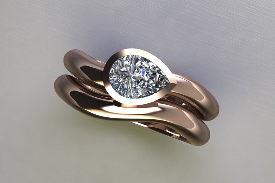 Diamond & Red Gold