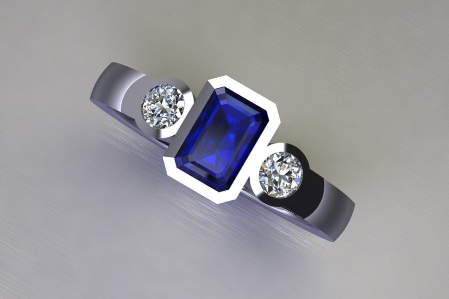 Sapphire, Diamonds & Platinum