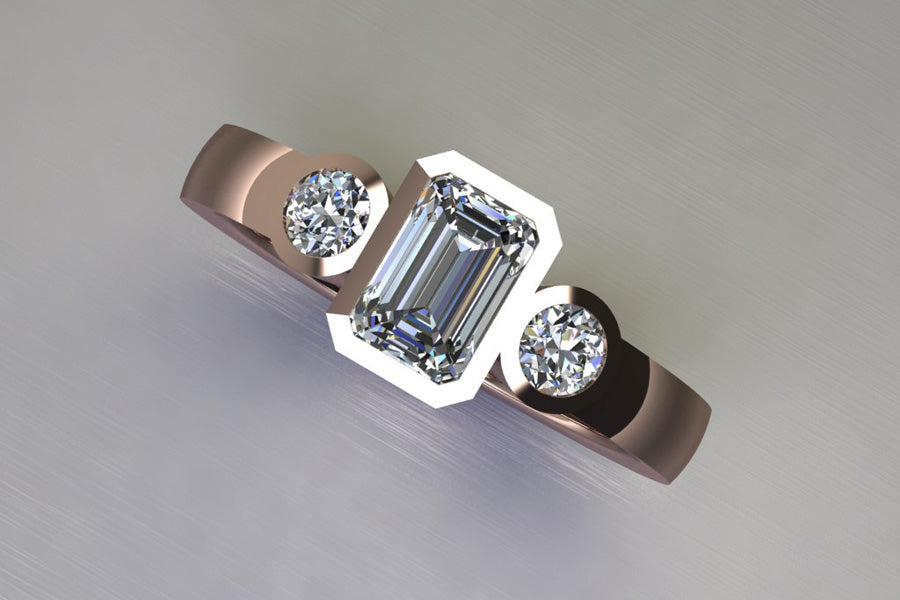 Diamonds & Red Gold