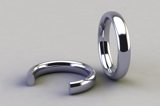 Oval Section Wedding Rings
