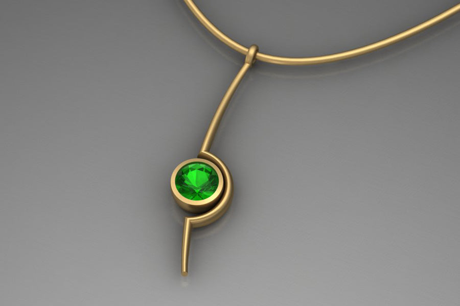 Tsavorite & Yellow Gold