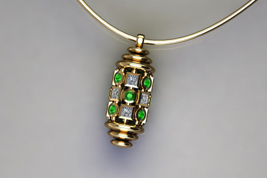 Emeralds & Diamonds, Yellow Gold