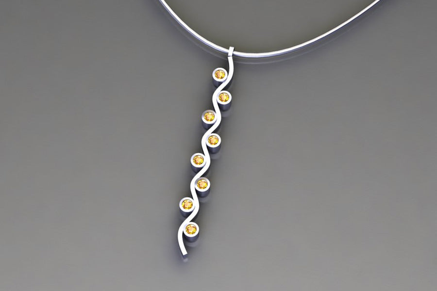 Yellow Sapphires & White Gold