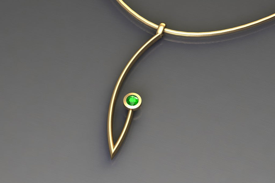Tsavorite & Yellow Gold