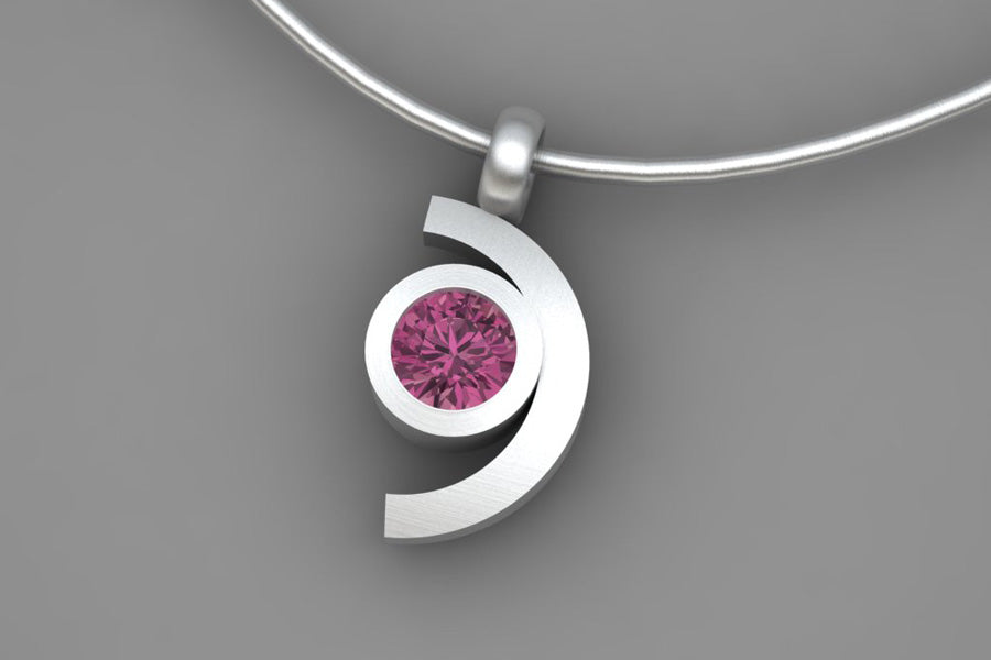 Silver & Pink Tourmaline