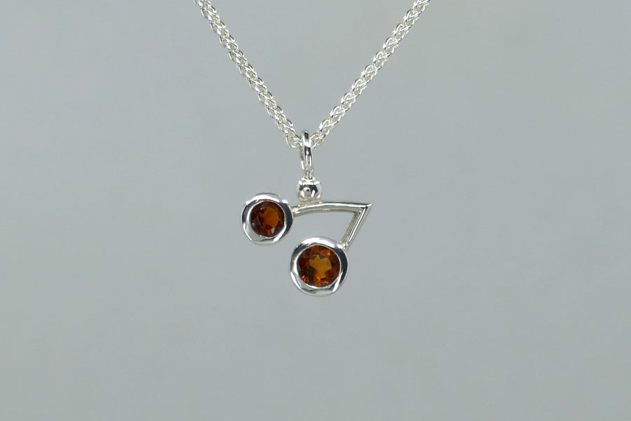 Short Cluster Design Stone Set Silver Necklaces