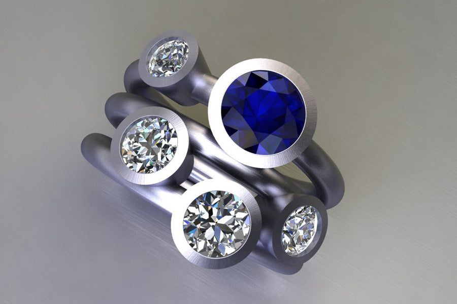 Sapphire, Diamonds & Platinum