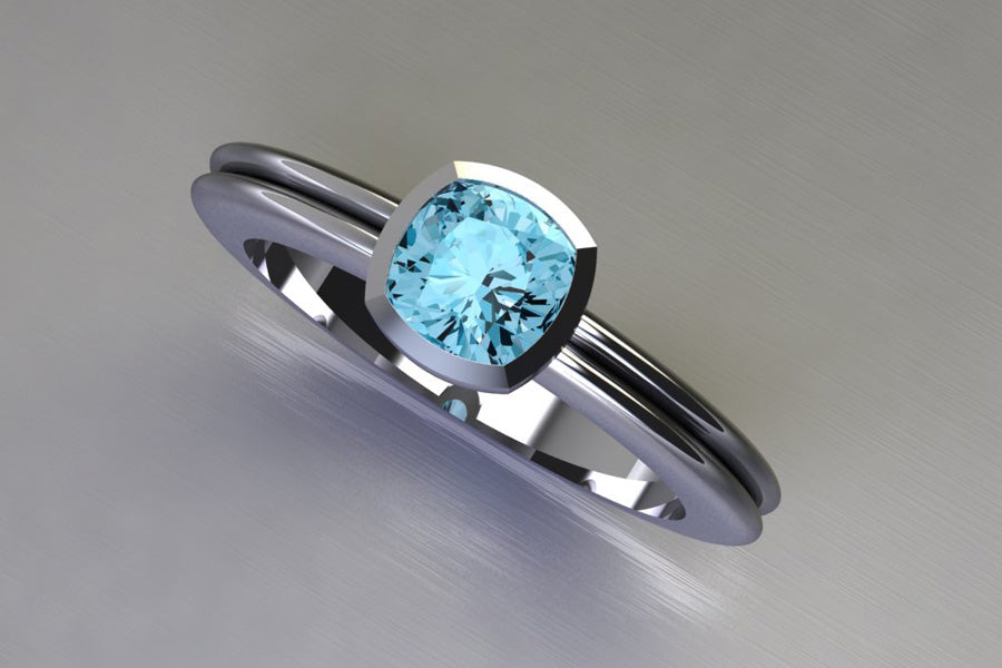 Aquamarine & White Gold