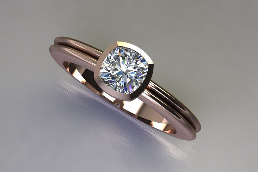 Diamond & Red Gold