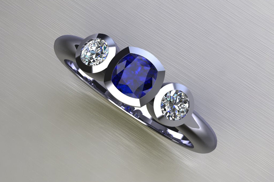 Sapphire, Diamonds & Platinum