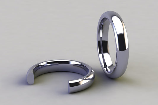 Court Section Wedding Rings