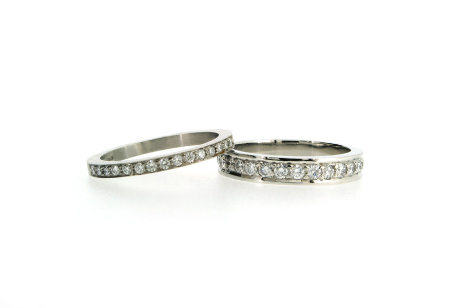 Diamond Set Platinum Wedding & Eternity Rings