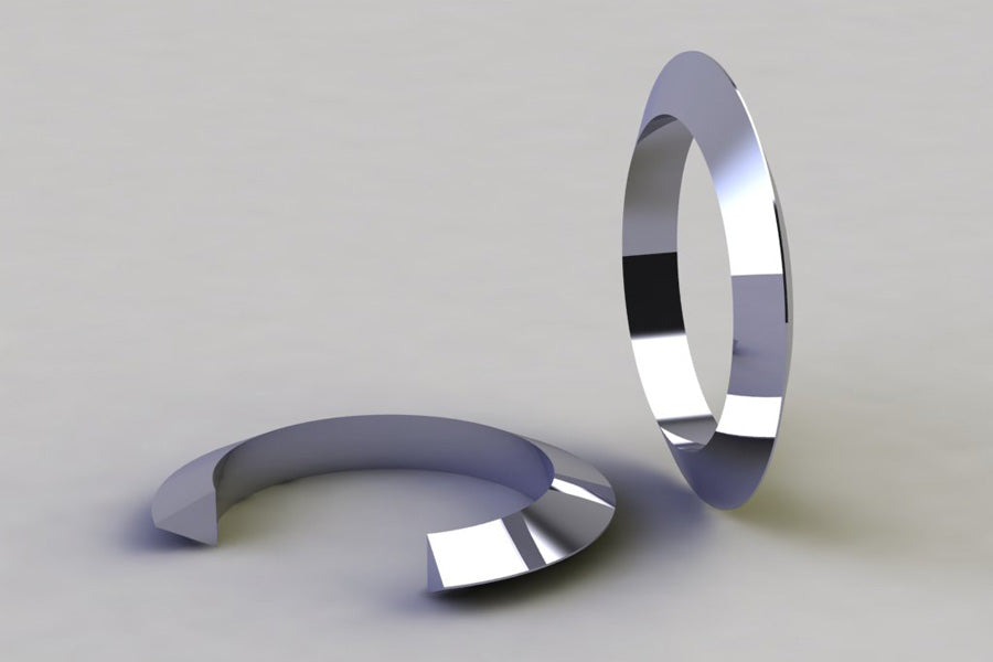 Triangular Section Wedding Ring Designs by Robert Feather – Robert ...