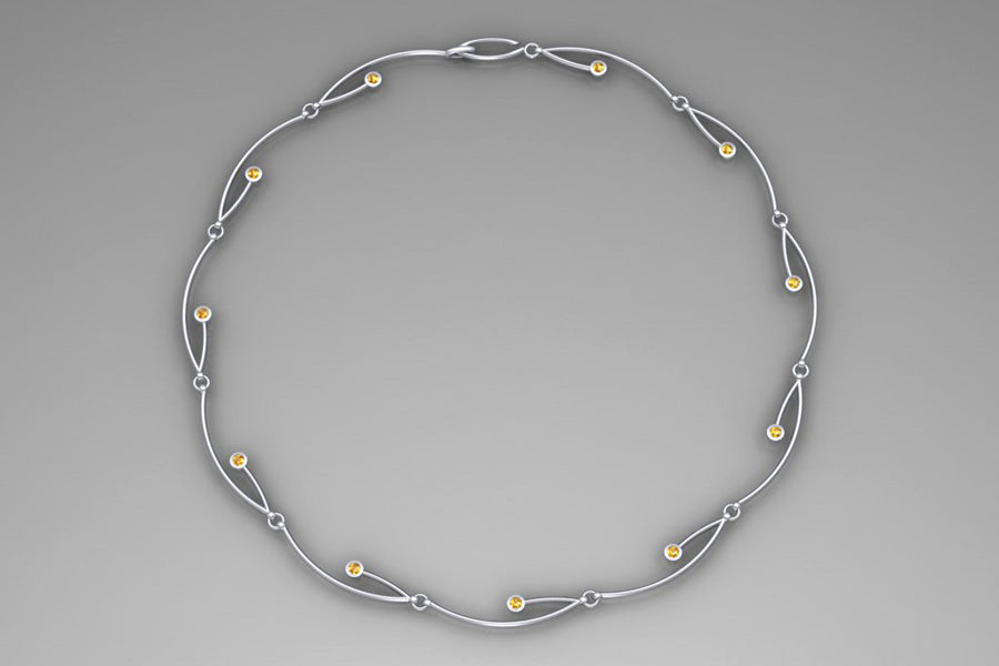 Branch Necklace Designs : Platinum & 18ct Golds with Diamonds, Rubies & Sapphires
