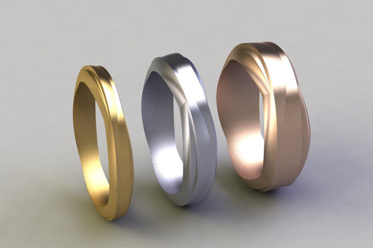 Blend Design Platinum & Gold Wedding Rings