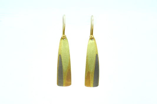 Leaf Design 18ct Gold Earrings