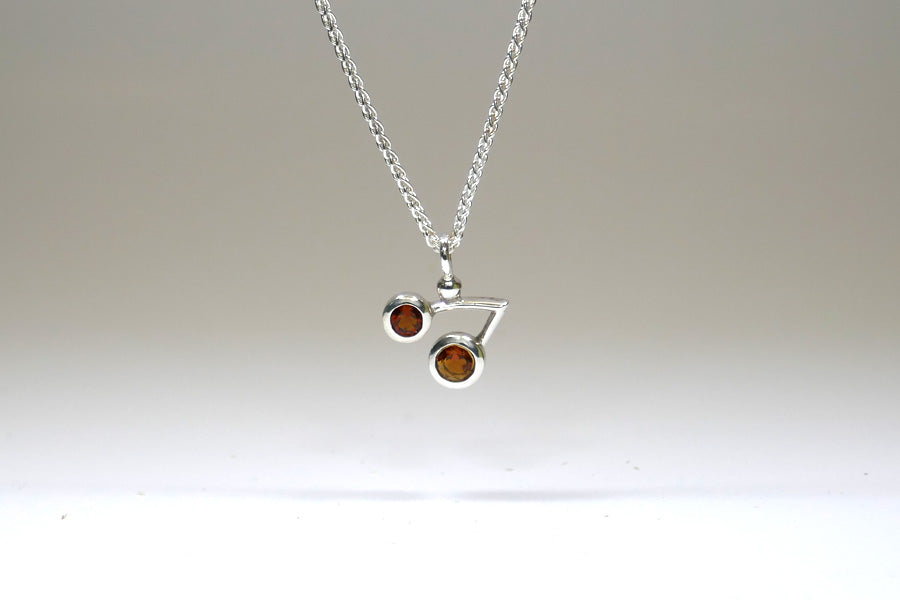 Short Cluster Design Blue Topaz Silver Necklace