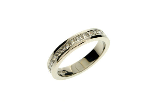 Princess Cut Diamond Platinum Eternity Ring